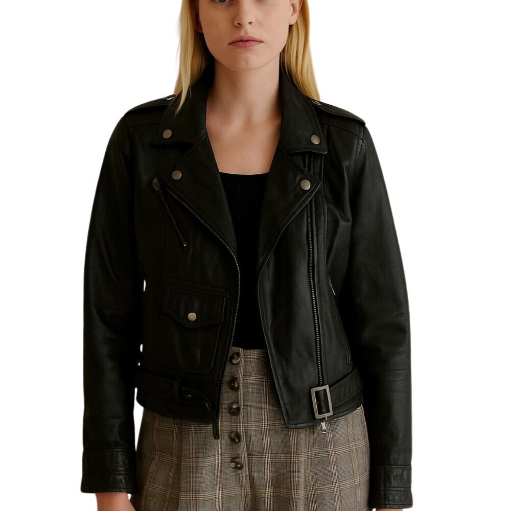 Victoria's Secret Rezrekshn by Esther Chen | Vintage 00's Era Leather Jacket XS - Picture 2 of 16